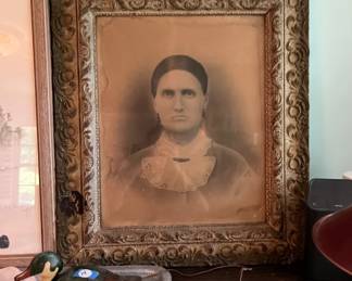 Antique portrait with history
