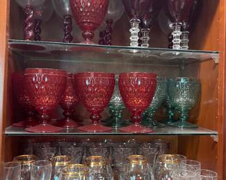 Villeroy & Boch red goblets