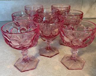 Fostoria Moonstone Pink Glassware