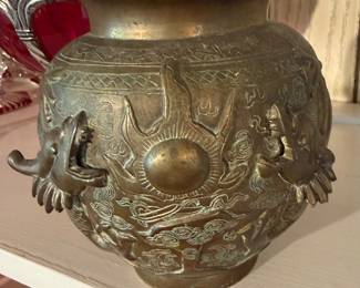 Antique Chinese Brass Urn