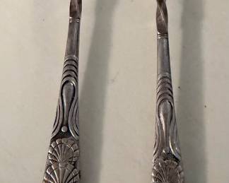Two 1847 Roger’s Brothers Oyster Forks with Owls c1892