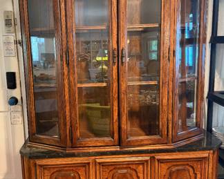 This China cabinet is a pre-sale item for $85. Please contact us if you would like to buy it.  58”x18”x79”