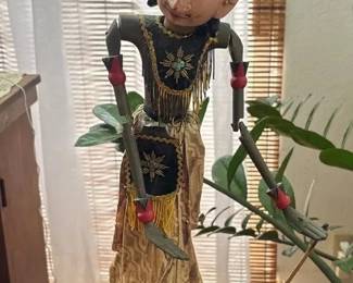 SAT032 - Wayang Golek Wooden Rod Puppet
