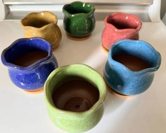 SAT204 - W Luxspire 6 Pack LHK Ice Crack Succulent Pots