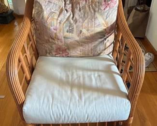 SAT102 - Vintage Natural Rattan Armchair