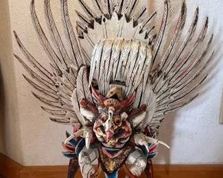 SAT031 - Vintage Indonesian Hand Carved Garuda