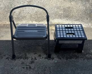SAT534 - 2 Folding Step Stools – Cosco Steel & Lightweight Plastic
