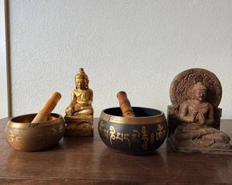 SAT016 - Buddhist Statues + Tibetan bowl bundles