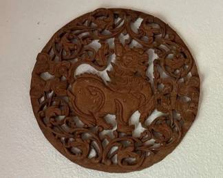 SAT403 - Carved Chinese Wooden Decor