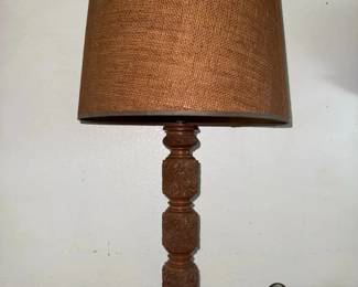 SAT330 - Carved Wood Lamp