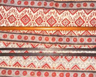 SAT430 - Southeast Asian Carved wood scroll textile hanger