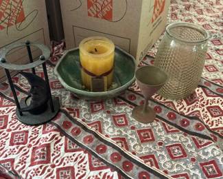 SAT511 - 4-Piece Vintage Boho & Whimsigoth Decor Lot