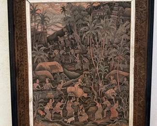 SAT010 - Balinese Framed Painting