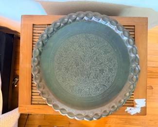 SAT427 - 16in Large Brass Decor Plate