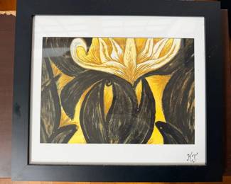 SAT096 - Print of a white flower by “KT”