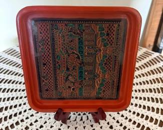 SAT059 - Burmese Lacquerware Serving Tray