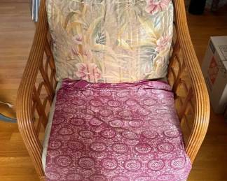 SAT099 - Vintage Natural Rattan Armchair