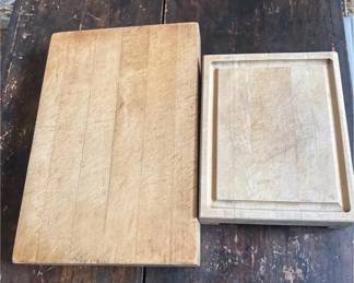 SAT229 - 2-Piece Solid Wood Cutting Board Set