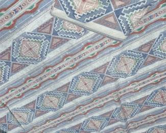 SAT372 - Vintage Owen Aztec Fleece Blanket