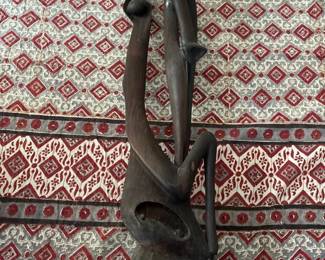 SAT395 - Vintage Makonde Ebony Wood Sculpture