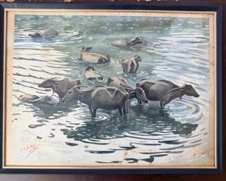 SAT095 - “Water Buffalo” piece by K.V.S