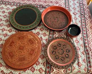 SAT184 - Burmese Lacquered Kitchenware