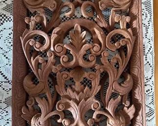 SAT014 - Wooden Floral panel