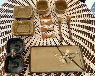 SAT065 - East Asian Stoneware Sushi Set