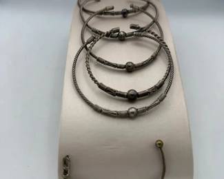SAT554 - Collection of Silver Bracelets