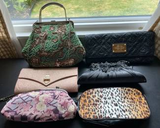 SAT505 - 6-Piece Vintage Handbags-Beaded, Kimono, Metallic