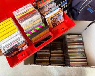 SAT546 - Mystery lot Mix of Old CDs & Tapes