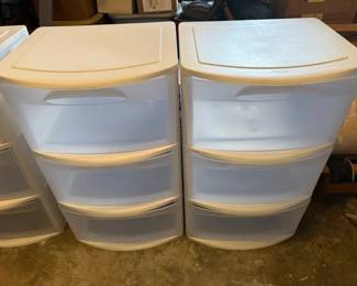 SAT162 - Two Plastic Storage Towers