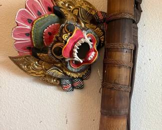 SAT329 - Balinese Decorative Face Mask and Decor