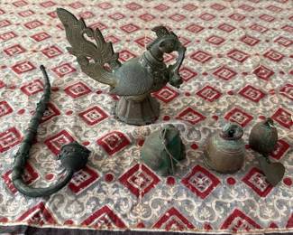SAT034-Unique Vintage Brass Asian Pieces