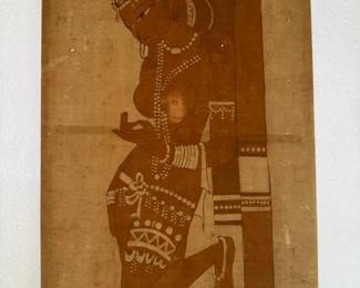 SAT402 - Painting of a Woman on Fabric