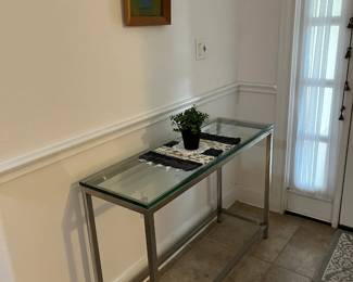 Thick glass and chrome