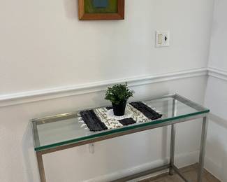 Thick glass and chrome