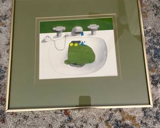 My faviorite frog.  Teresa Farr.  Origianal Signature