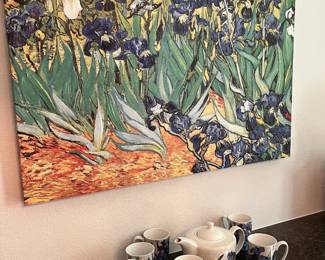 Oil painting and Metropolitan of Art Tea service