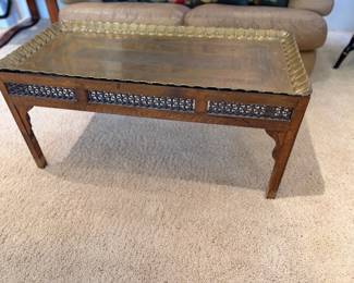 Persian Coffee Table with metal top