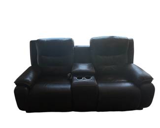 Leather Loveseat