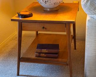 Paul McCobb Planner Group MCM end tables and coffee table with literature