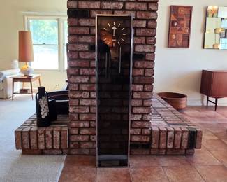 Howard Miller Modern Grandfather Clock, attributed to George Nelson