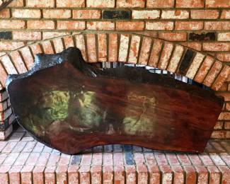 Massive live-edge wood slab / organic modern statement piece