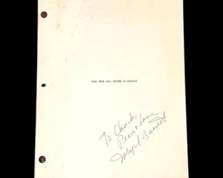 Star Trek III Return To Genesis Story Treatment, Signed By Majel Barrett