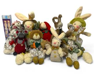 Collection Of Decorative Bunny Rabbits And More
