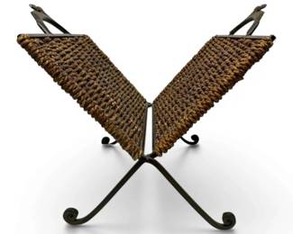 Wicker Magazine Rack