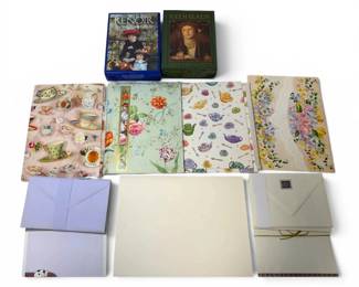 Set Of Decorative Post Cards And Envelopes