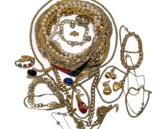 Trifari, Napier, Sarah Conventry More Gold Toned Costume Jewelry