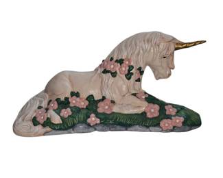 Charming Hand Painted Ceramic Unicorn